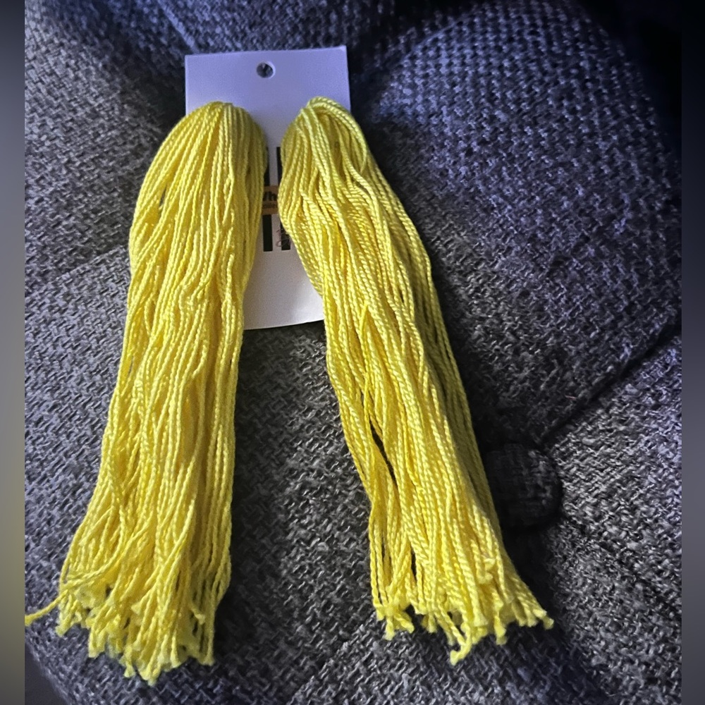 Yellow earrings